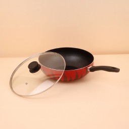 طاوة ألمنيوم بغطاء زجاجي 28 سم - 2S1A400243