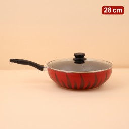 طاوة ألمنيوم بغطاء زجاجي 28 سم - 2S1A400243