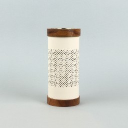 Decorative metal and wood incense burner - 2A20C200007