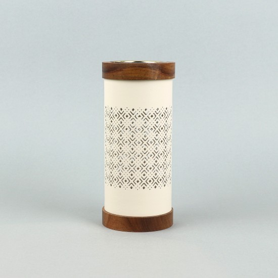 Decorative metal and wood incense burner - 2A20C200007