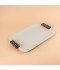 Metal tray with Indian wooden handle - 2N1C100129