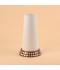 Decorative vase with a wooden base, Indian style