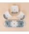 Decorative ceramic serving dish with a gold finish - 2S1MM100215