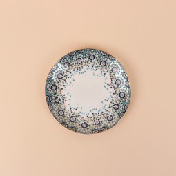 صحن  بتصاميم زخرفية مع لمسة ذهبية  مقاس 15 سم - 2S1MM100223