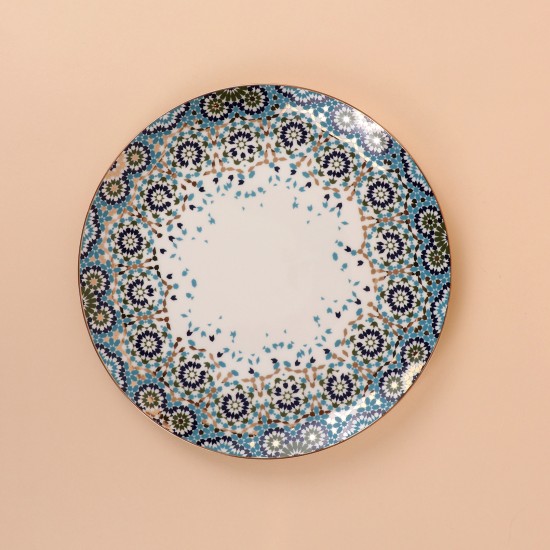 Decorative plate with a gold finish, 25 cm - 2S1MM100231