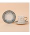 Decorative teacup set with a gold finish, 12 pieces - 2S1MM100251