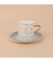 Decorative teacup set with a gold finish, 12 pieces - 2S1MM100251