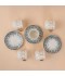 Decorative teacup set with a gold finish, 12 pieces - 2S1MM100251