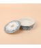 Ceramic date bowl with decorative designs and a gold finish, measuring 18.1 cm x 8.1 cm - 2S1R400098