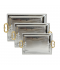 Elegant and modern stainless steel tabasi set - silver - 3 pieces Elegant and modern stainless steel tabasi set - silver - 3 pieces