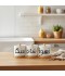 3-piece ceramic spice jar set with wooden stand
