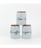 Modern Design Ceramic Spice Jar Set - 3 Pieces