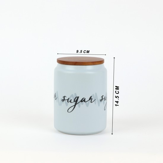 Modern Design Ceramic Spice Jar Set - 3 Pieces