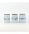 Modern Design Ceramic Spice Jar Set - 3 Pieces