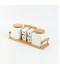 6-piece ceramic spice box set with wooden stand