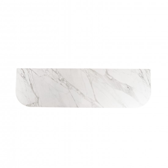 Console table with marble top and gold steel, 140cm Console table with marble top and gold steel, 140cm
