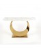 Console table with marble top and gold steel, 140cm Console table with marble top and gold steel, 140cm