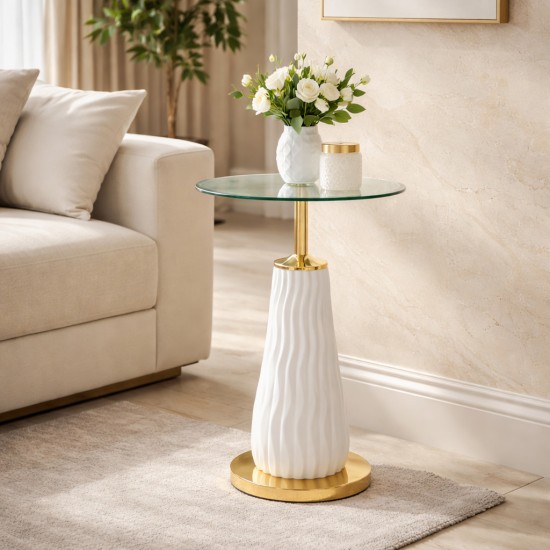 Service table with plastic base - White - 34 x 56 cm - 2A2K500226