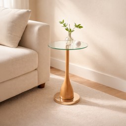 طاولة خدمة زجاج فاخرة - 30 × 50 سم - 2A2K500230