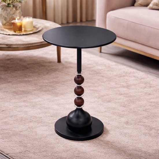 طاولة خدمة معدن بتصميم انيق اسود- 60 ×40 سم - 2M2K100100