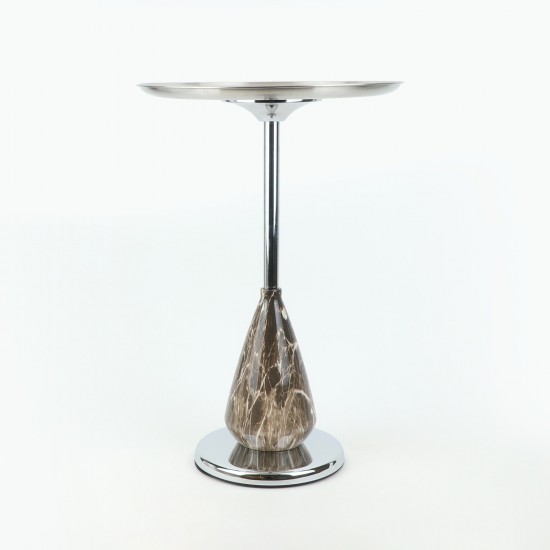 Single metal serving table - 40x60cm