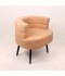 Single bouclé chair with metal legs - 2UU2-M01-061