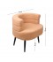 Single bouclé chair with metal legs - 2UU2-M01-061