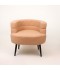 Single bouclé chair with metal legs - 2UU2-M01-061