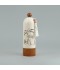 Decorative metal incense burner with a wooden incense holder