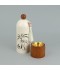 Decorative metal incense burner with a wooden incense holder