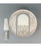 Cake stand with decorative ceramic spoon, 11.5 inches in size