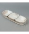 Decorative ceramic serving dish with a modern design