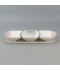 Decorative ceramic serving dish with a modern design