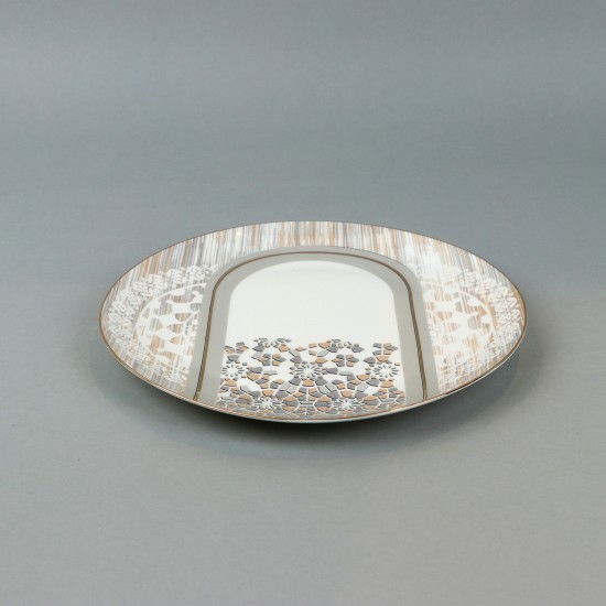 Decorative plate with a modern design -10 inches