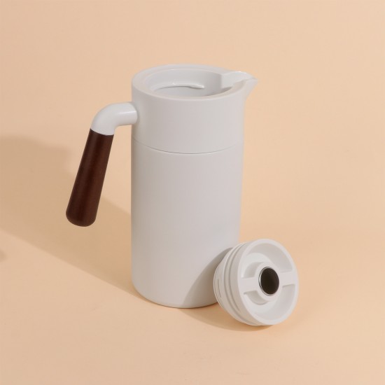 White stainless steel hospitality thermos - with pump - 1 liter - 2G1B100054