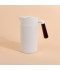 White stainless steel hospitality thermos - with pump - 1 liter - 2G1B100054