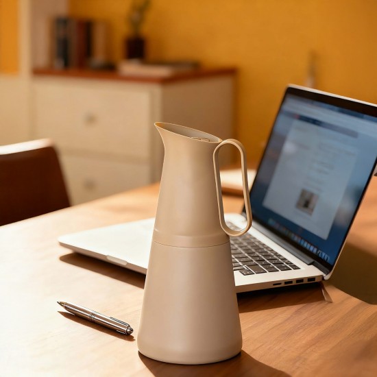 Modern Beige Tea Thermos - 1 Liter - 2G1B100099