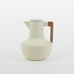 A uniquely designed beige hospitality thermos - 1 liter - 2G1B100192