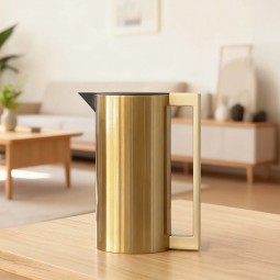 Modern design stainless steel hospitality thermos - gold - 1 liter - 2G1B200100 Modern design stainless steel hospitality thermos - gold - 1 liter - 2G1B200100