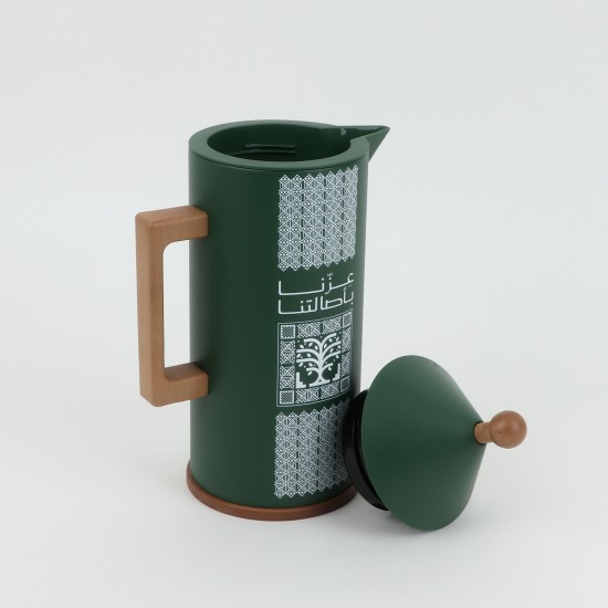A distinctive green heritage-designed thermos - bearing the phrase "Our Pride is Our Heritage" - 1 liter - 2G1B200107 A distinctive green heritage-designed thermos - bearing the phrase "Our Pride is Our Heritage" - 1 liter - 2G1B200107