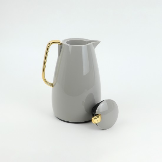 Gray hospitality thermos with gold handle - 1.5 liter - 2G1B200134