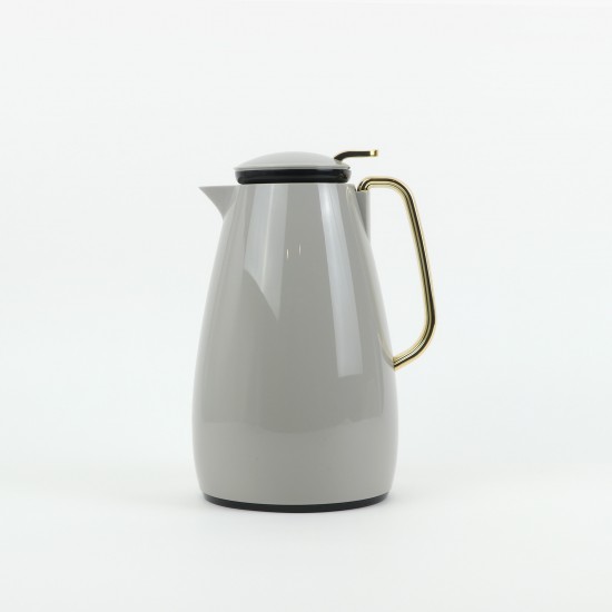 Gray hospitality thermos with gold handle - 1.5 liter - 2G1B200134