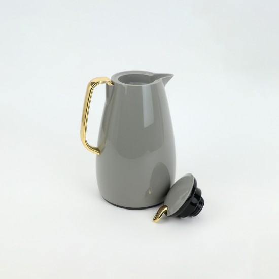 Gray hospitality thermos with gold handle - 1.5 liter - 2G1B200136