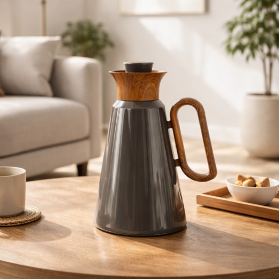 Elegant hospitality thermos with a distinctive design - Push-button - 1 liter - 2G1B200255 Elegant hospitality thermos with a distinctive design - Push-button - 1 liter - 2G1B200255