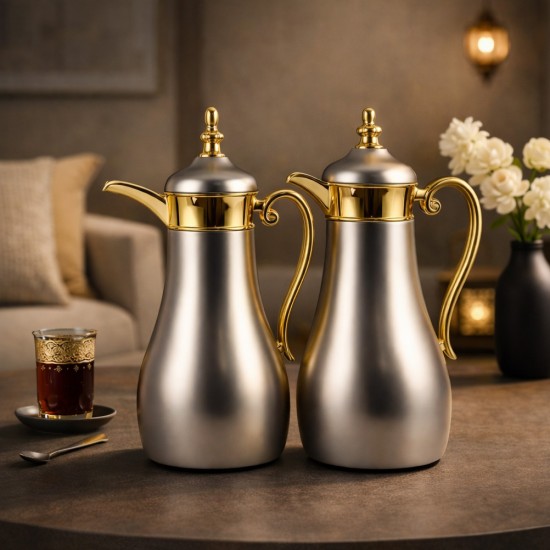 Unique and elegant thermos set - 1 liter + 0.7 liter capacity - 2G1BB200006 Unique and elegant thermos set - 1 liter + 0.7 liter capacity - 2G1BB200006