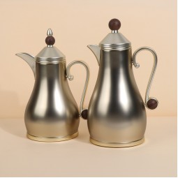 Luxury hospitality thermos set for coffee and tea - 1 liter + 0.7 liter capacity - 2G1BB200020