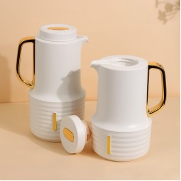 Elegant Thermos Set - Beige - 1 Liter + 0.6 Liter Capacity - 2G1BB200066 Elegant Thermos Set - Beige - 1 Liter + 0.6 Liter Capacity - 2G1BB200066
