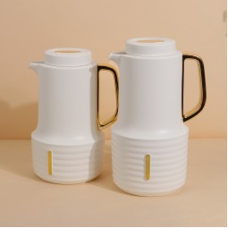 Elegant Thermos Set - Beige - 1 Liter + 0.6 Liter Capacity - 2G1BB200066
