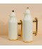 Uniquely designed coffee and tea thermos set - White - 1 liter + 0.7 liter capacity - Push-button - 2G1BB200160