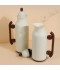 Uniquely designed coffee and tea thermos set - White - 1 liter + 0.7 liter capacity - Push-button - 2G1BB200161